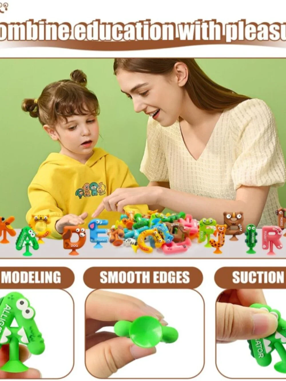 26pcs Alphabet Bath Toys for Toddlers